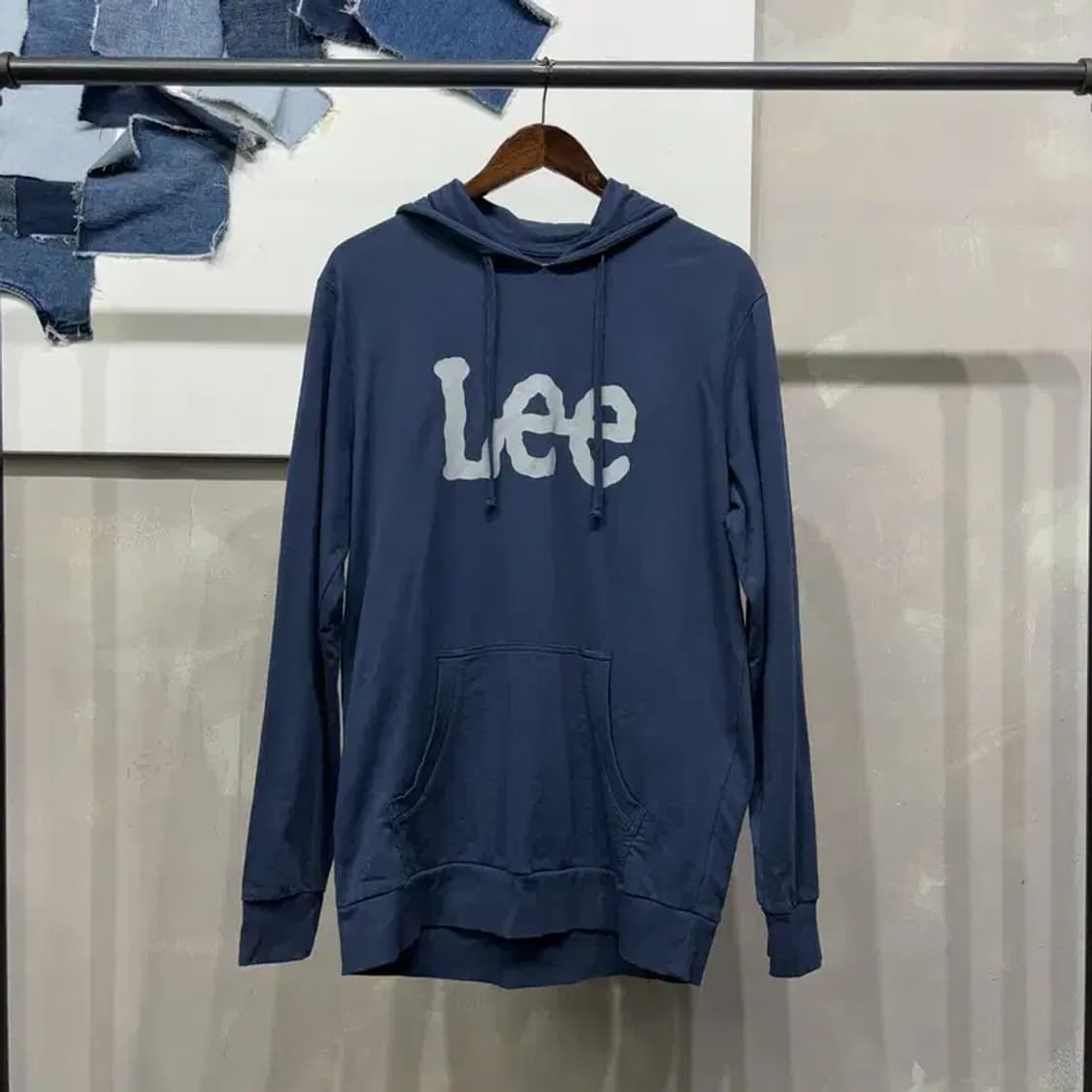 (100) 리 LEE 캐주얼 스트릿 로고 프린팅 후드티 상품이미지1