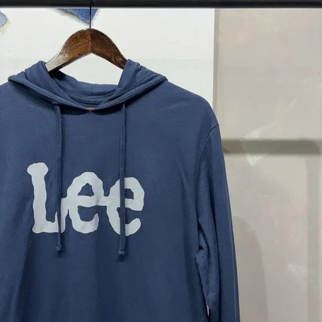 (100) 리 LEE 캐주얼 스트릿 로고 프린팅 후드티 상품이미지3