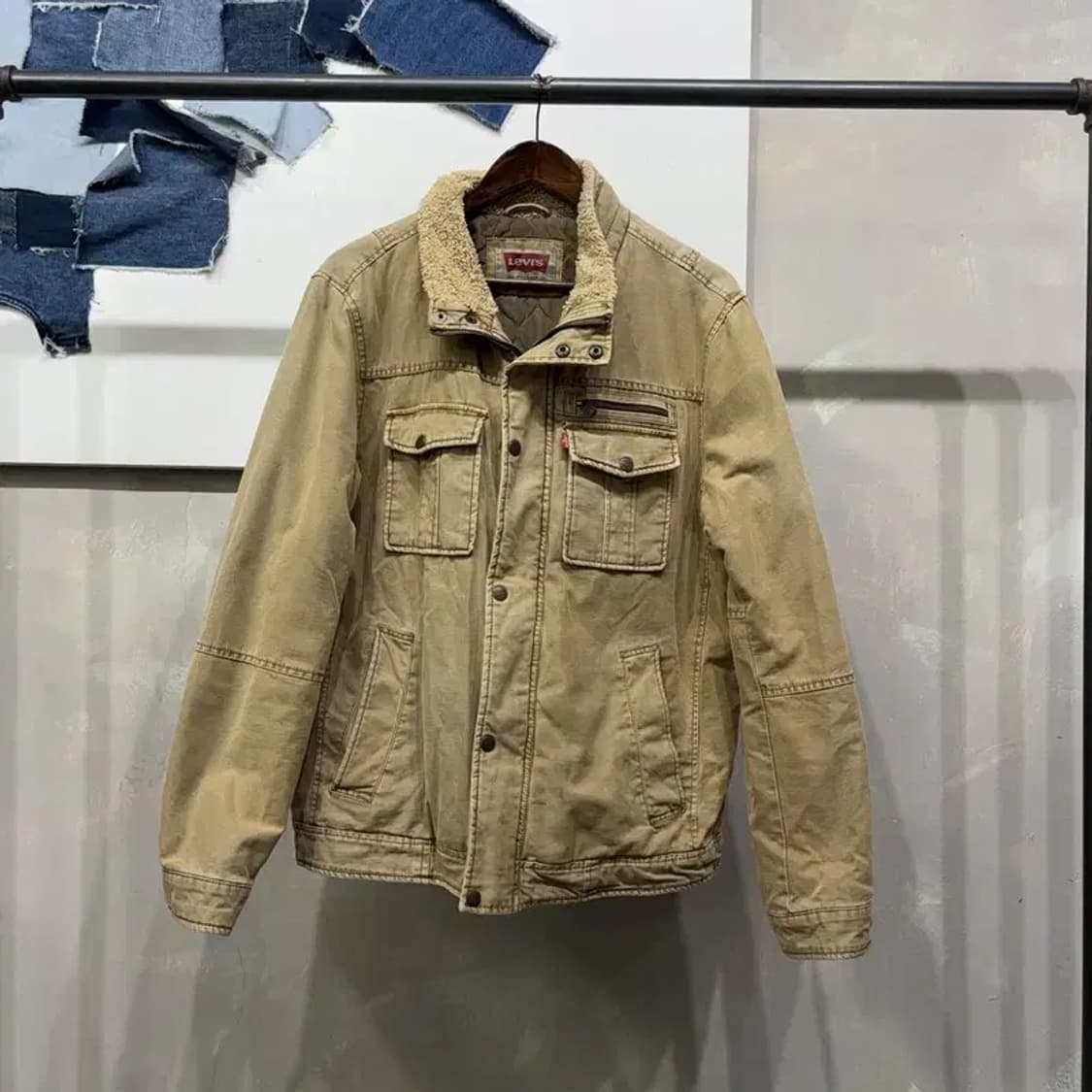 (100) 리바이스 캐주얼 누빔 쉐르파 트러커 자켓 상품이미지1