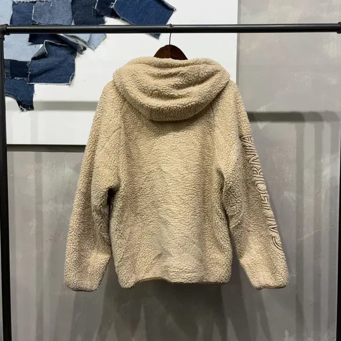 (105) 후아유 캐주얼 골든베어 양털 뽀글이 후리스 후드집업 자켓 상품이미지4