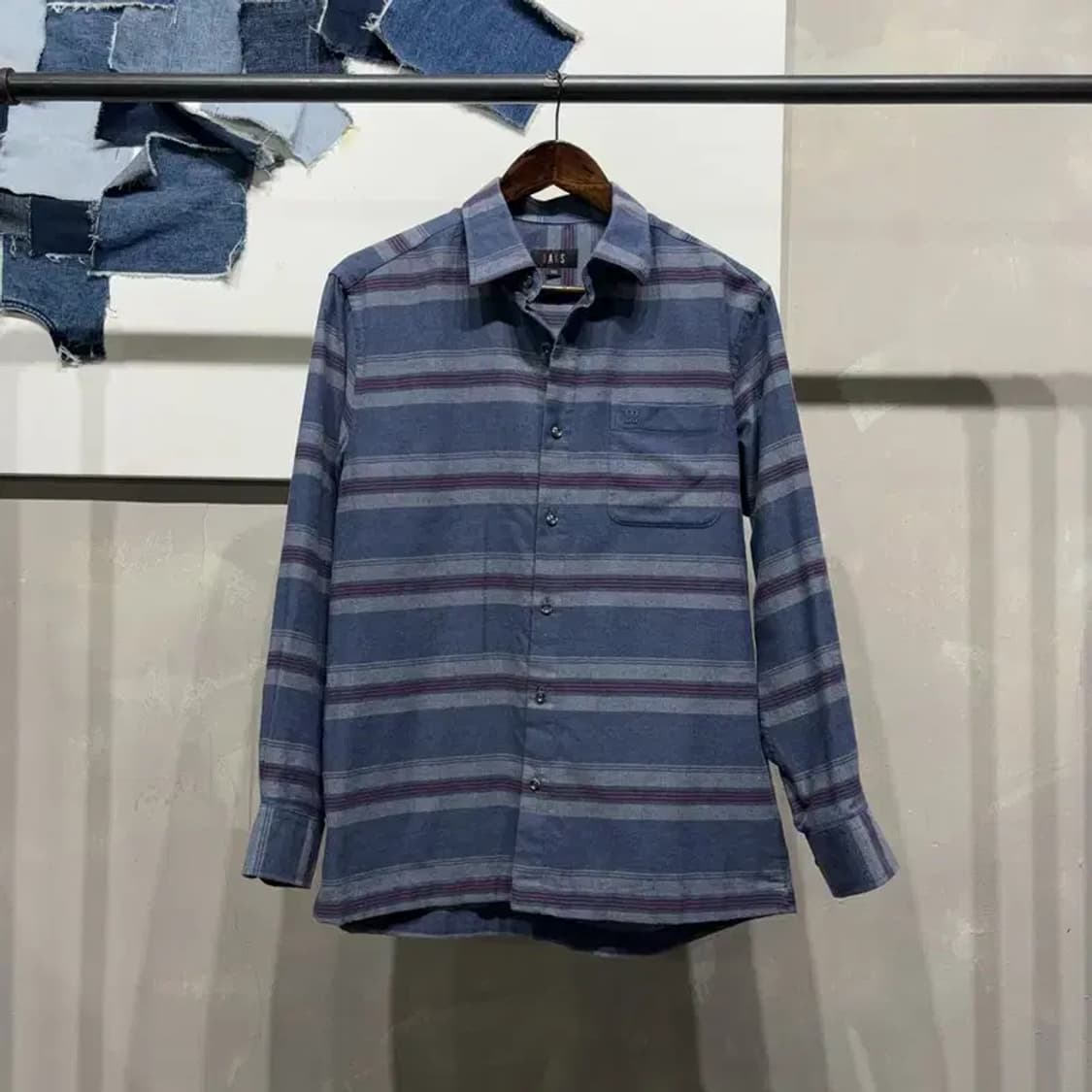 (105) 닥스 클래식 스트라이프 셔츠 남방 상품이미지1