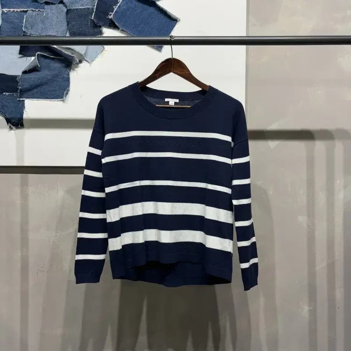 (80) GAP 갭 여성 캐주얼 스트라이프 니트 상품이미지1