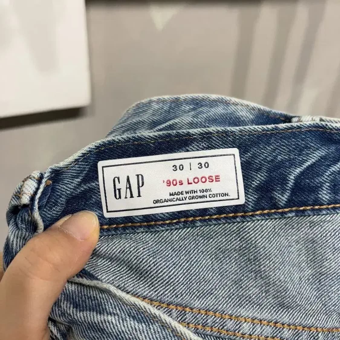 (30인치) GAP 갭 90s 루즈 디스트로이드진 워싱 청바지 상품이미지5