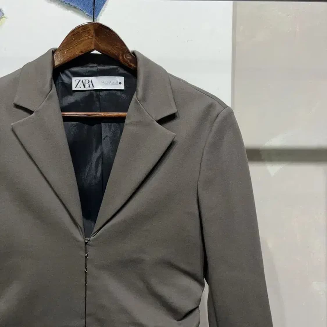 (90) 자라 ZARA 여성 비스코스 싱글 저지 블레이저 자켓 상품이미지3