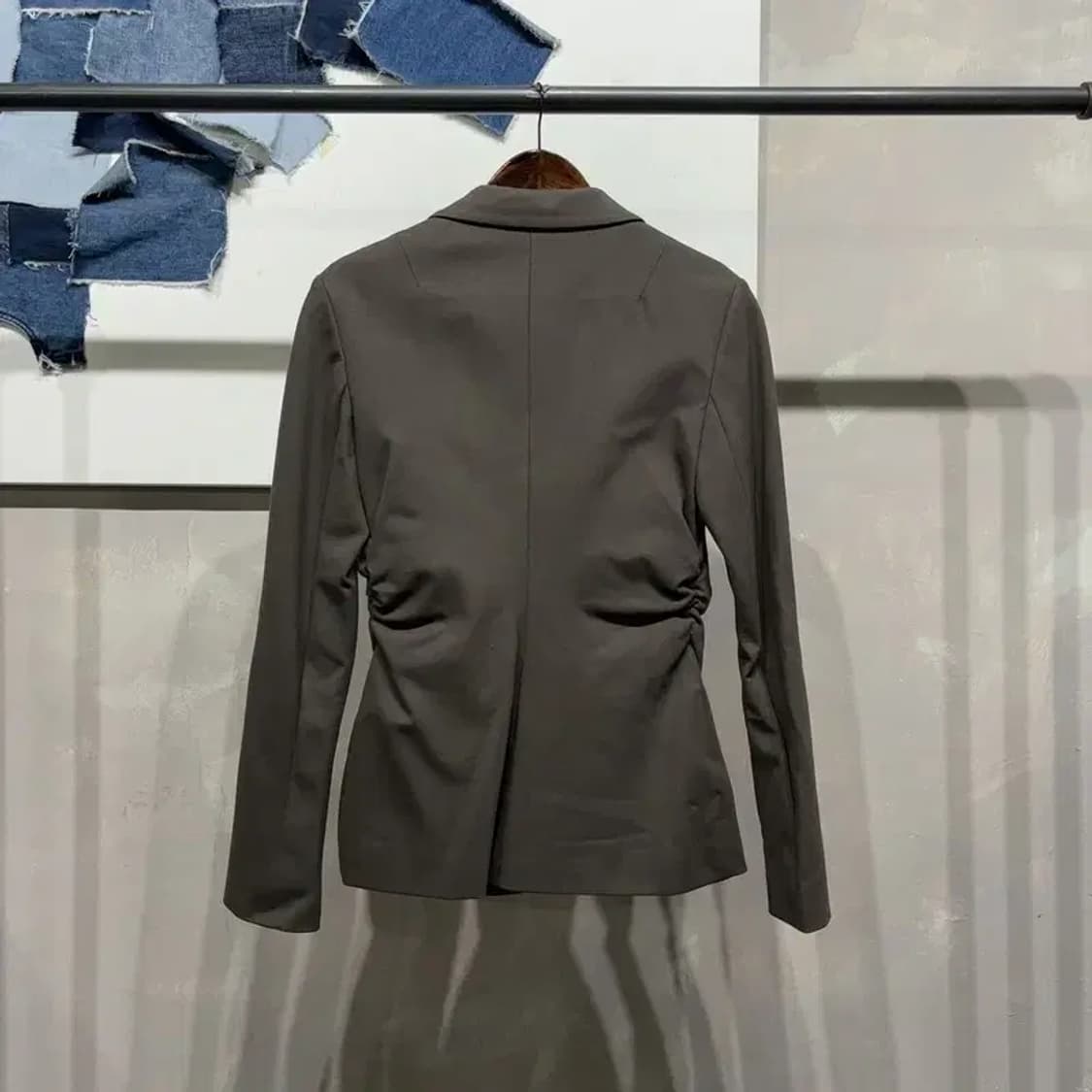 (90) 자라 ZARA 여성 비스코스 싱글 저지 블레이저 자켓 상품이미지4