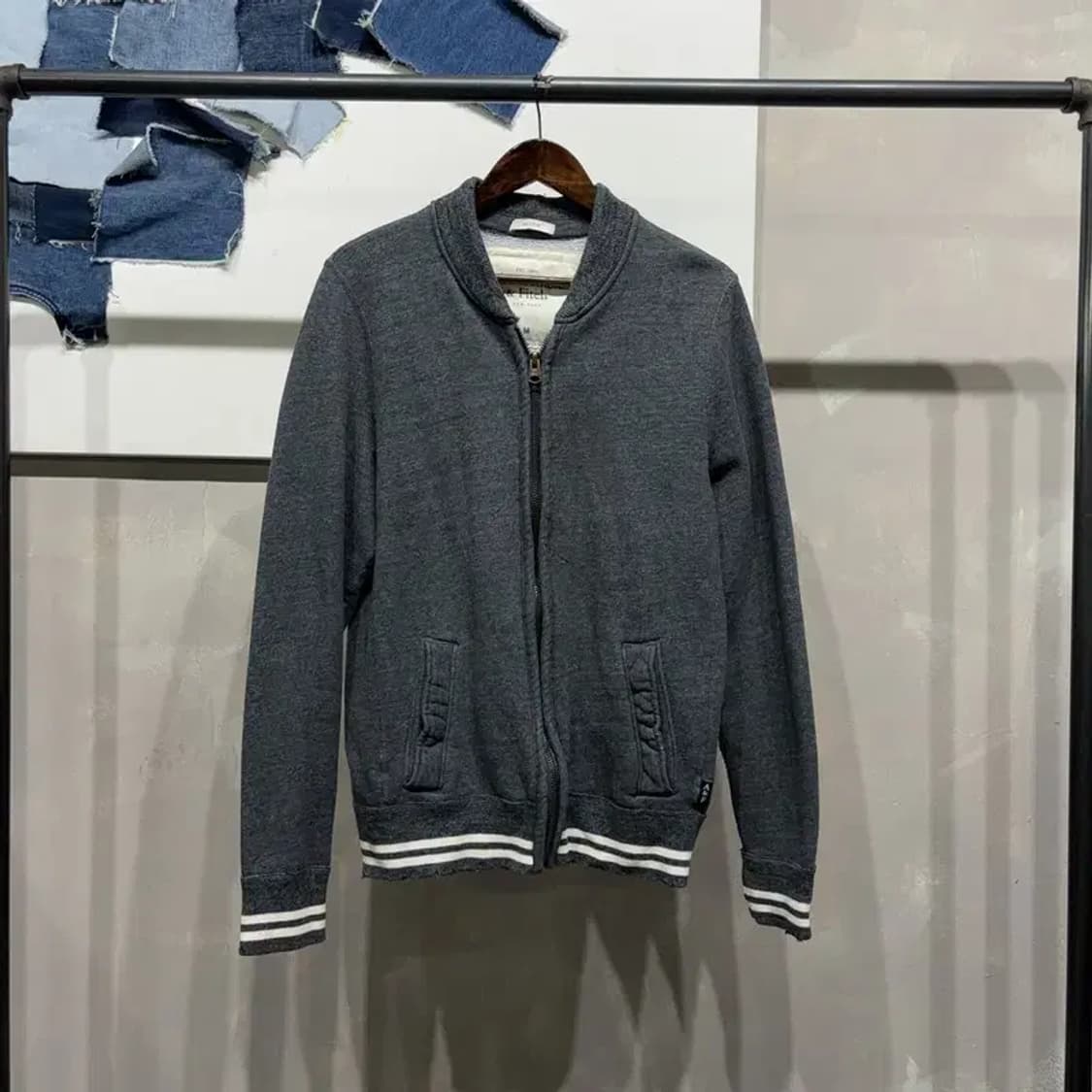 (95) 아베크롬비 스트릿 캐주얼 머슬핏 기모 블루종 자켓 상품이미지1