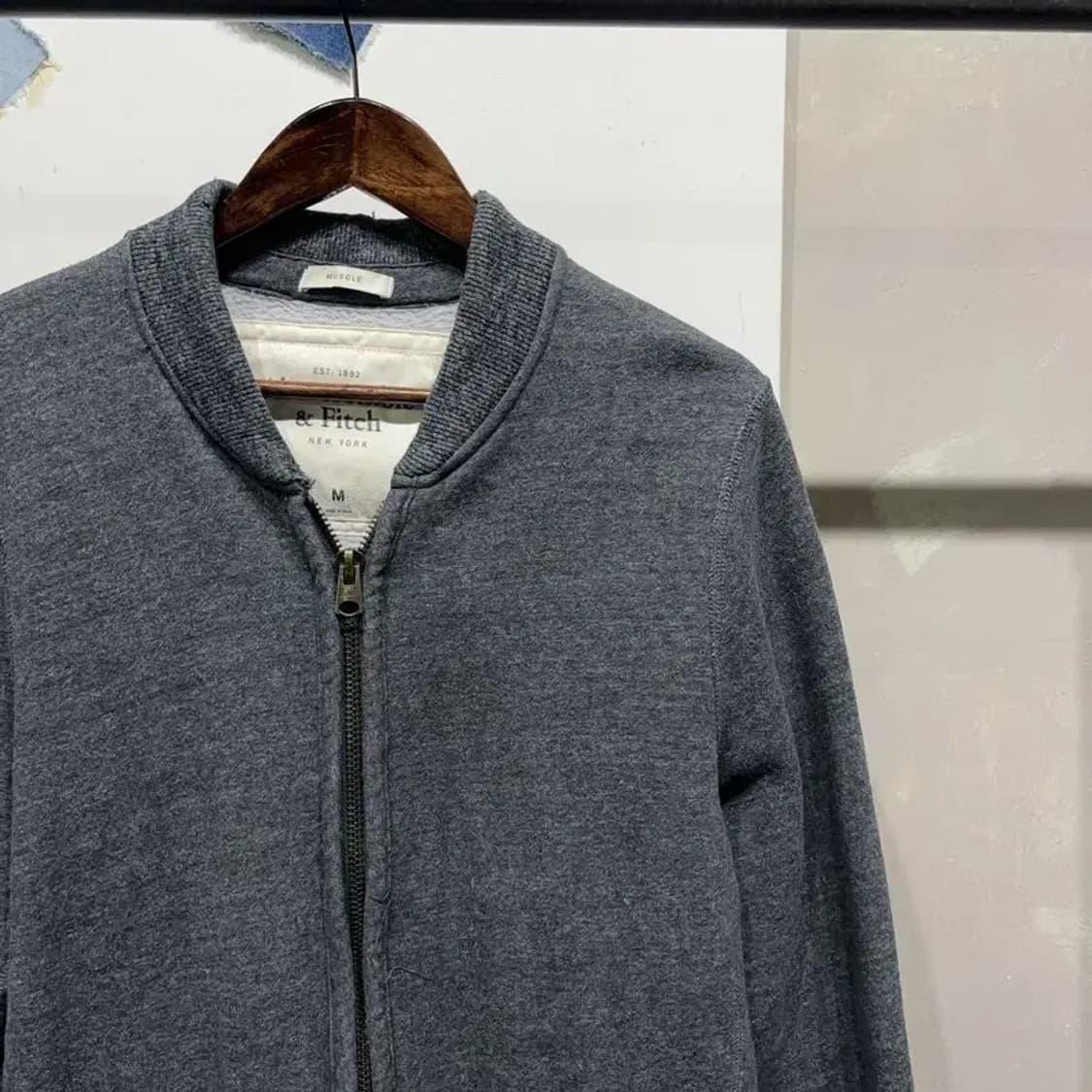 (95) 아베크롬비 스트릿 캐주얼 머슬핏 기모 블루종 자켓 상품이미지3