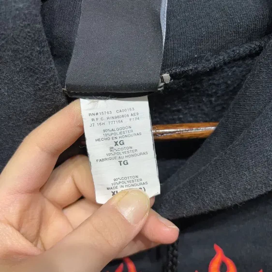 (105) 트래셔 스트릿 캐주얼 빅로고 기모 후드티 상품이미지5