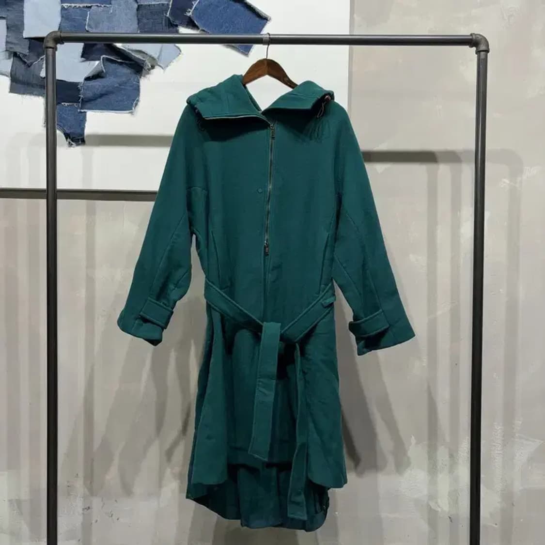 (95) 시스템 한섬 여성 캐주얼 울 투웨이 벨티드 롱 코트 상품이미지1