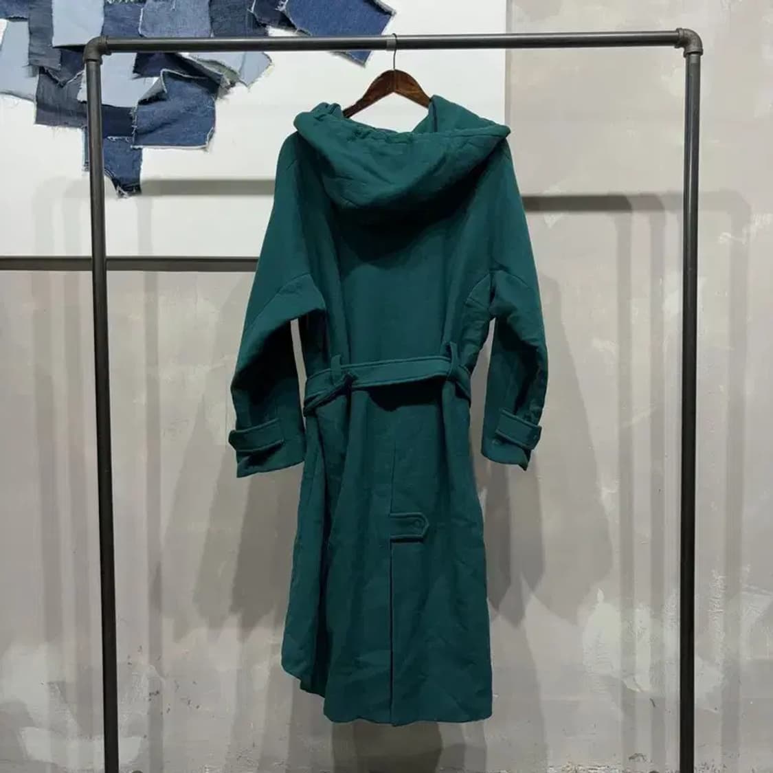 (95) 시스템 한섬 여성 캐주얼 울 투웨이 벨티드 롱 코트 상품이미지4