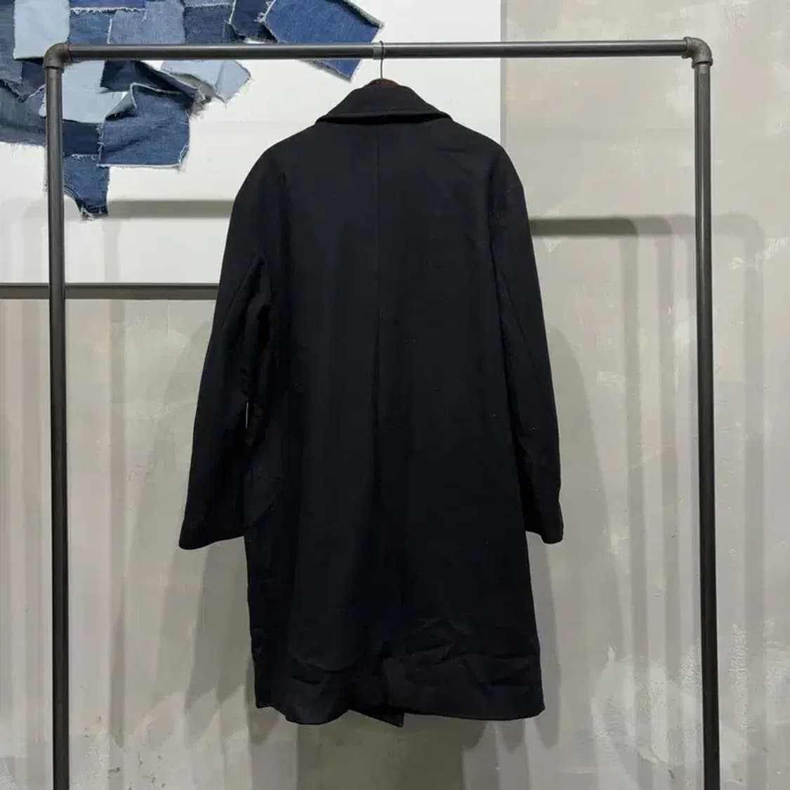 (105) 인사일런스 캐주얼 스트릿 캐시미어 더블버튼 롱 코트 상품이미지4