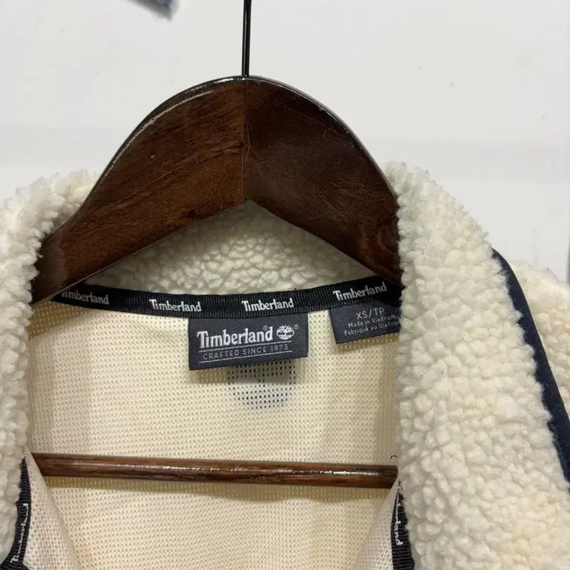 (90) 팀버랜드 여성 캐주얼 양털 뽀글이 배색 후리스 자켓 상품이미지2