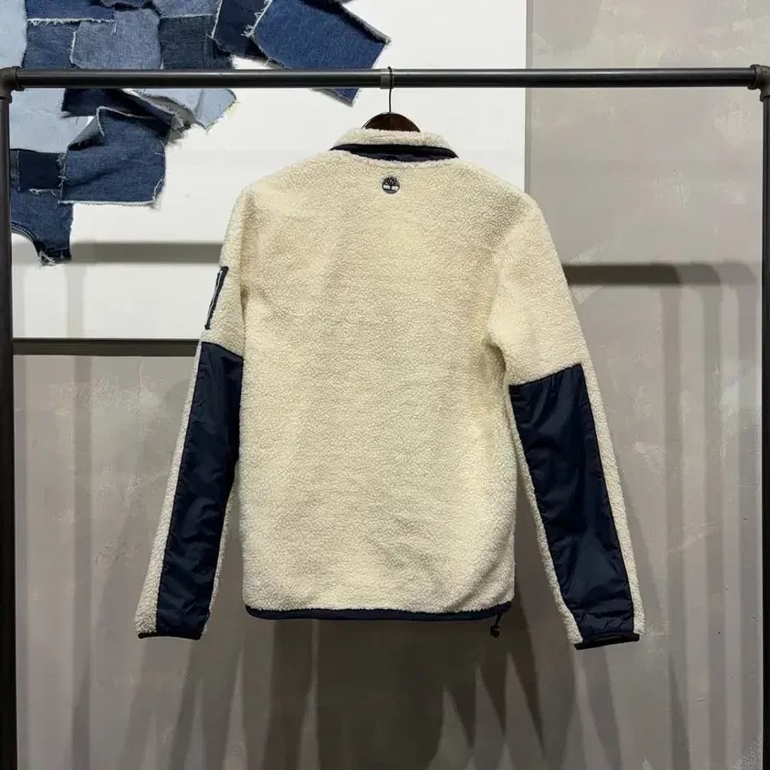 (90) 팀버랜드 여성 캐주얼 양털 뽀글이 배색 후리스 자켓 상품이미지4