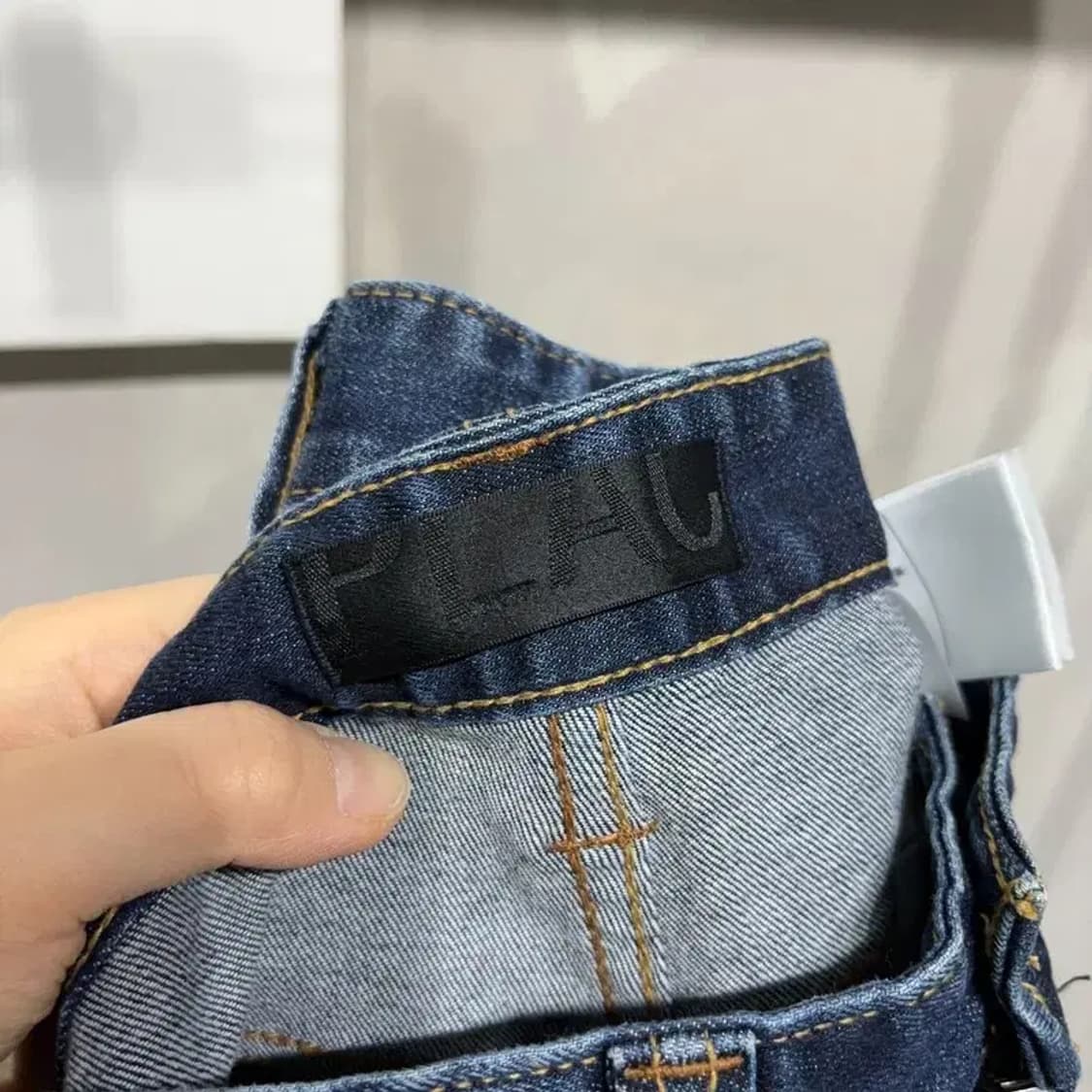 (29인치) 플랙진 여성 스판 워싱 진청바지 데님팬츠 상품이미지5