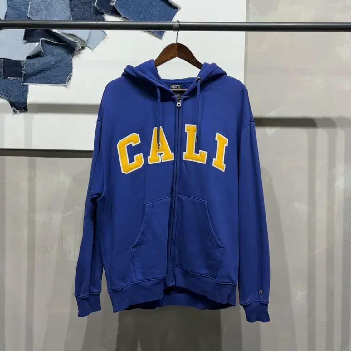 (100) 후아유 캐주얼 스트릿 기모 자수 후드집업 자켓 상품이미지1