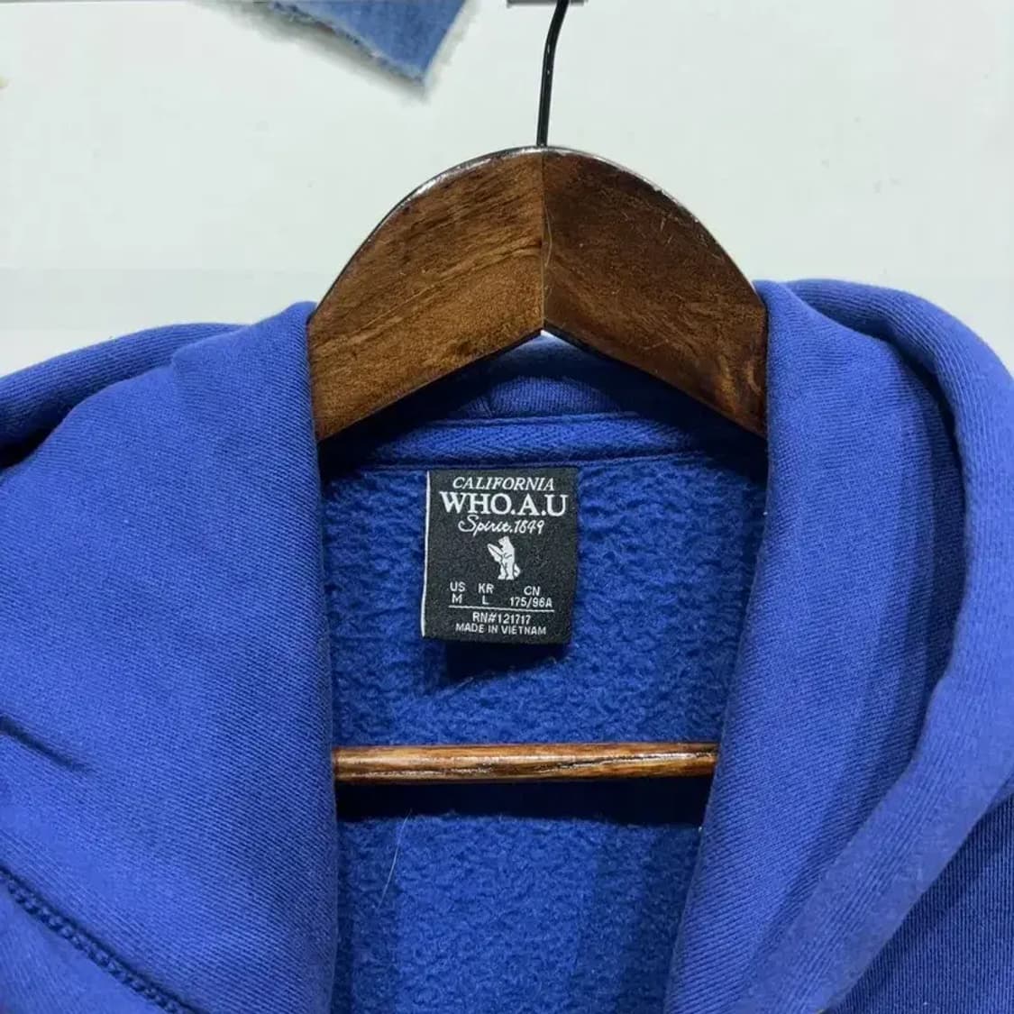 (100) 후아유 캐주얼 스트릿 기모 자수 후드집업 자켓 상품이미지2