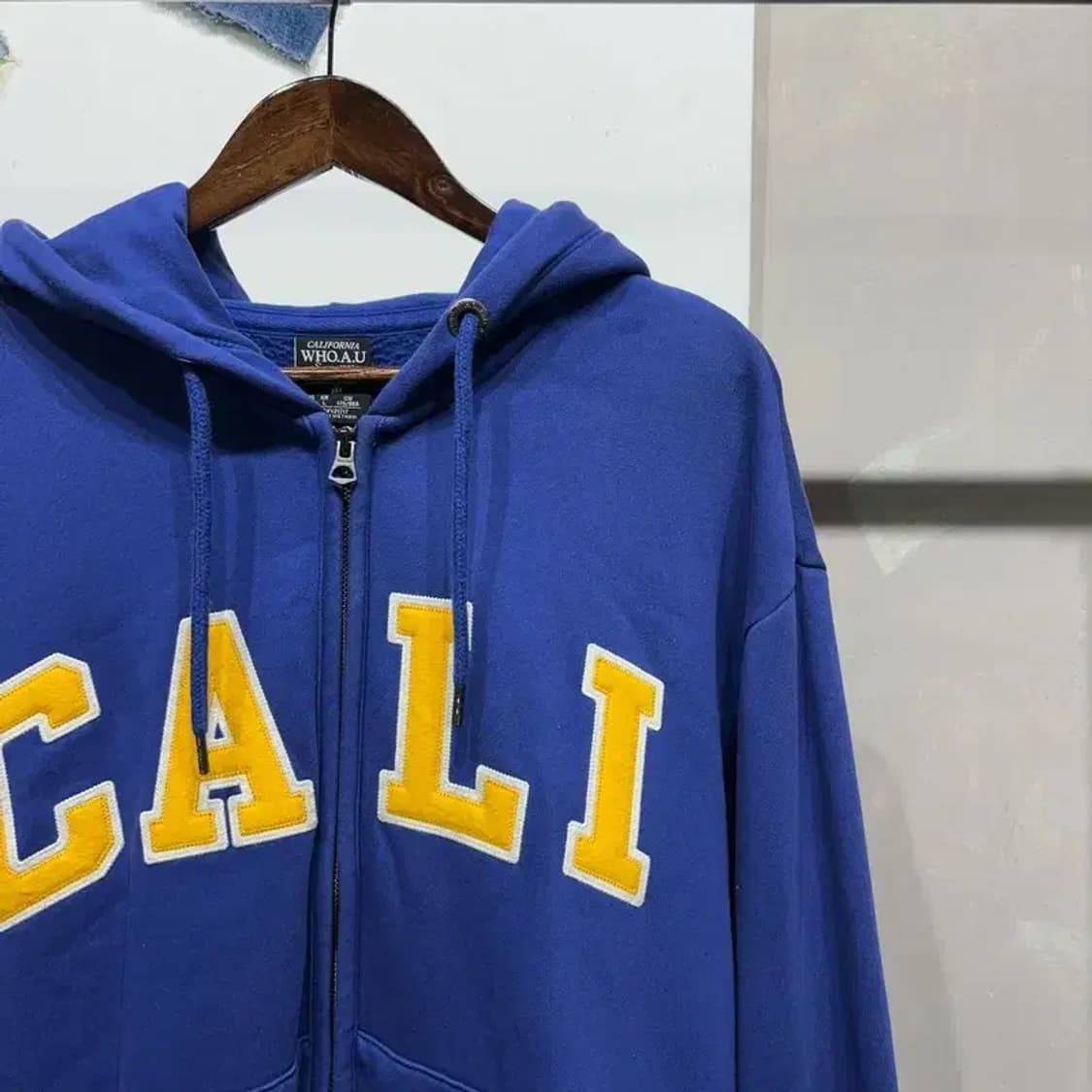 (100) 후아유 캐주얼 스트릿 기모 자수 후드집업 자켓 상품이미지3