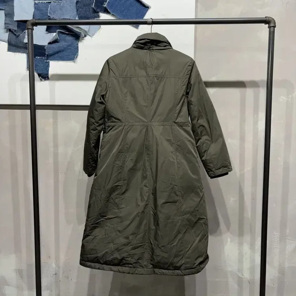 (66) 칼라거펠트 여성 캐주얼 구스다운 거위털 패디드 롱 코트 상품이미지4