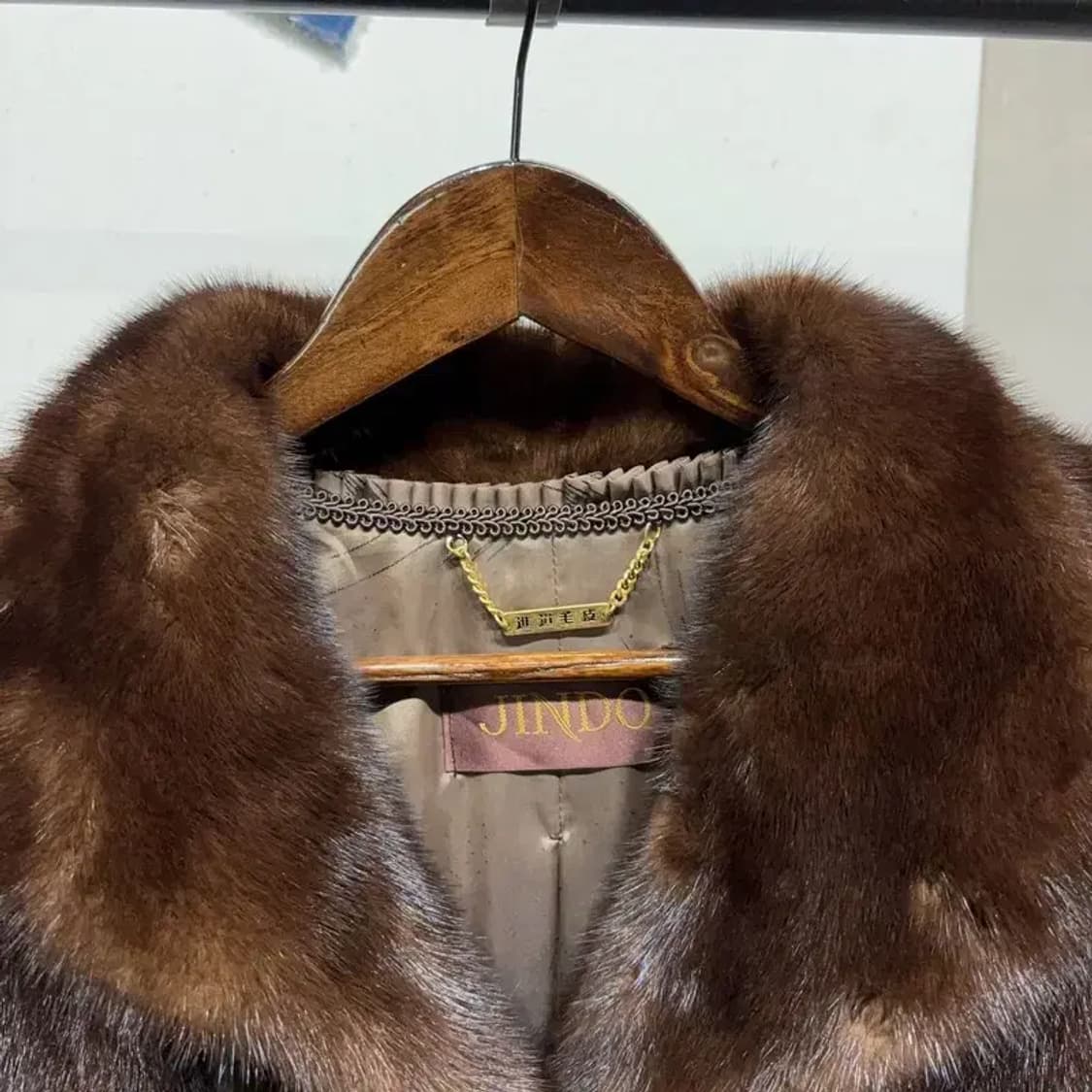 (95) 진도모피 여성 로열 사가 천연 밍크 모피 롱 털 코트 상품이미지2