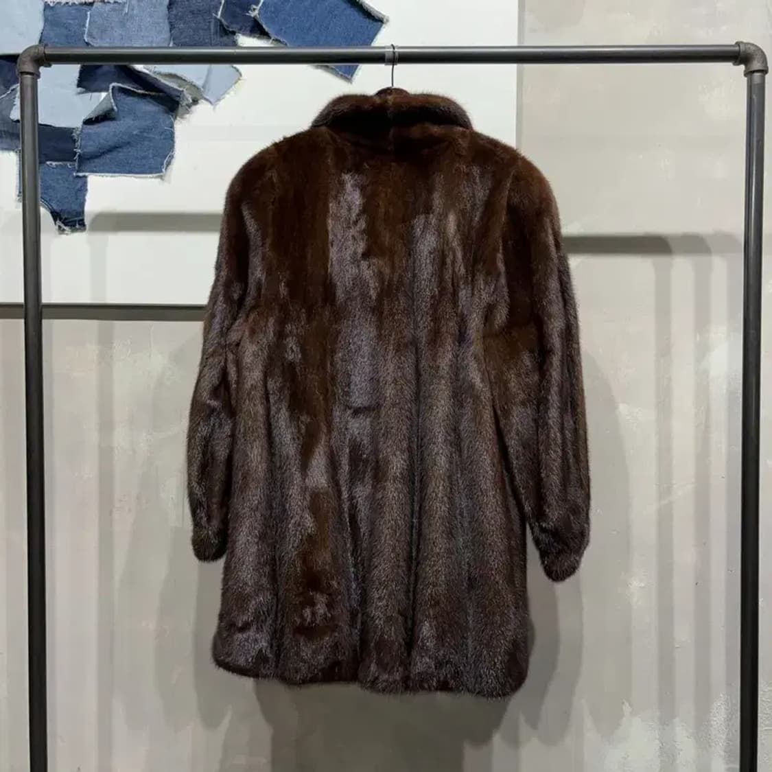 (95) 진도모피 여성 로열 사가 천연 밍크 모피 롱 털 코트 상품이미지4