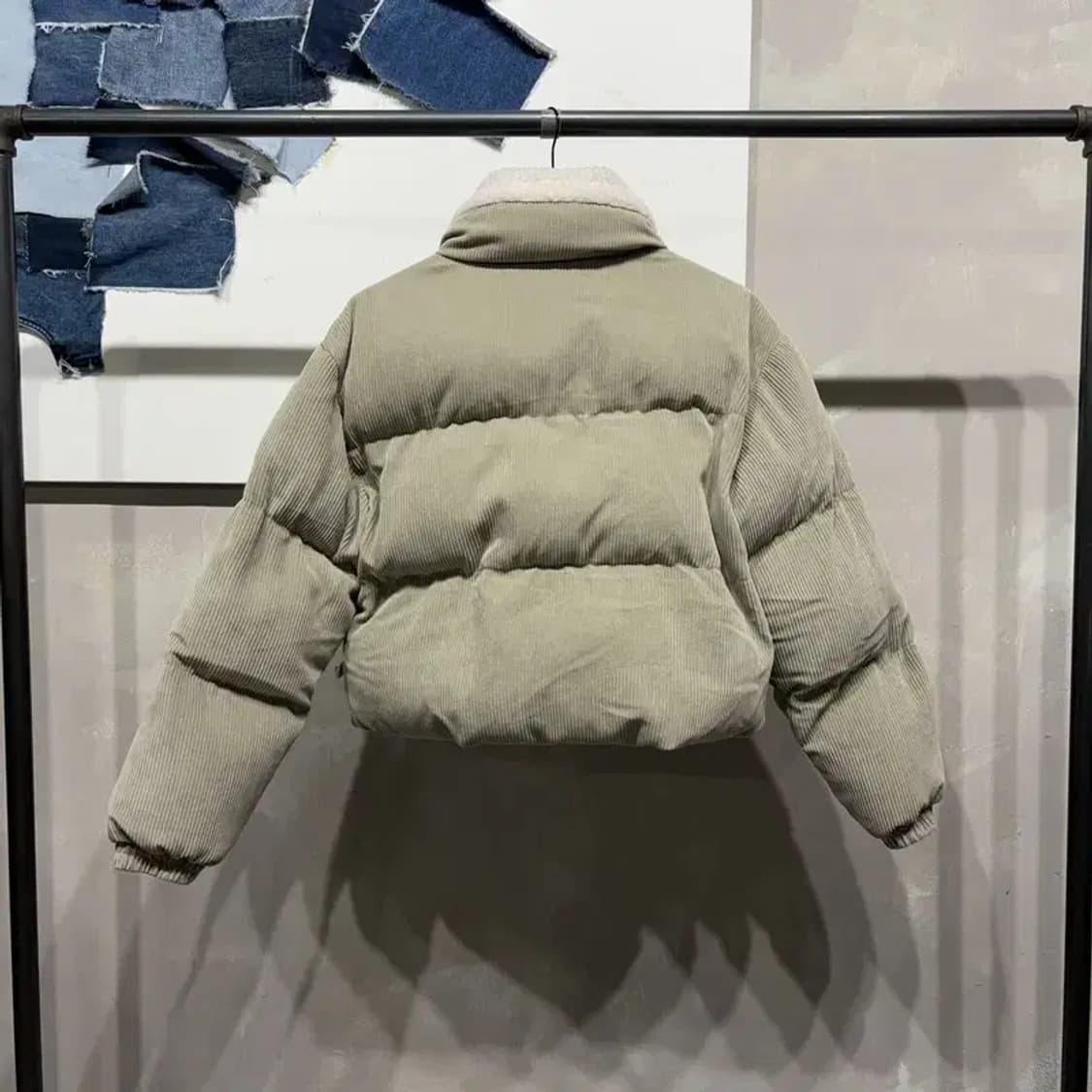 (85) 코드그라피 여성 캐주얼 후리스 코듀로이 패딩 상품이미지4