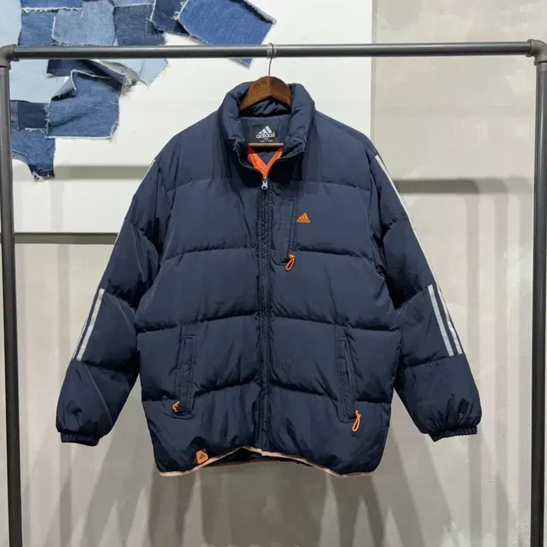 (100) 아디다스 올드스쿨 빈티지 덕다운 오리털 패딩 상품이미지1