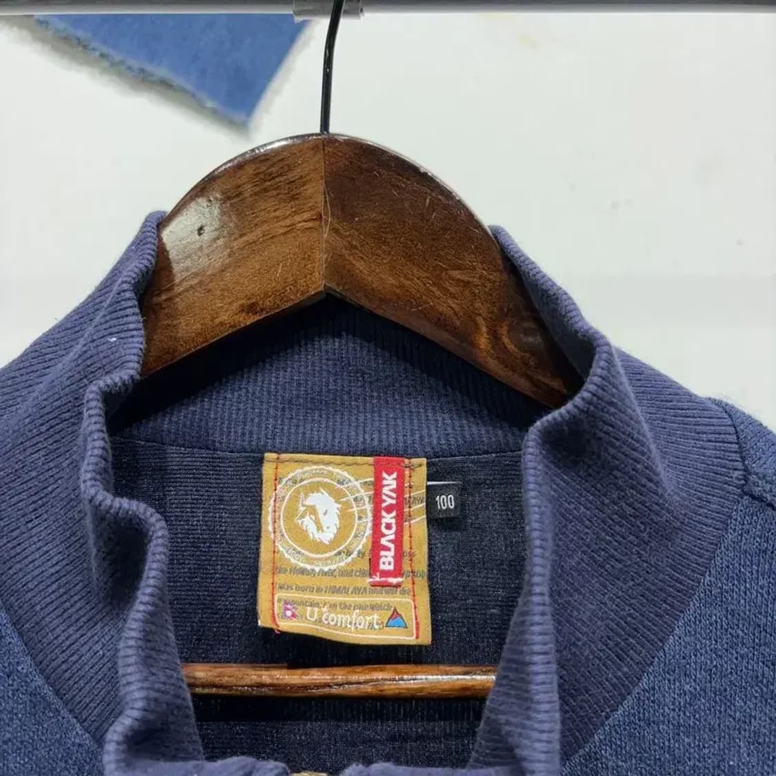 (100) 블랙야크 등산 아웃도어 앙고라 방풍 니트 집업 자켓 상품이미지2