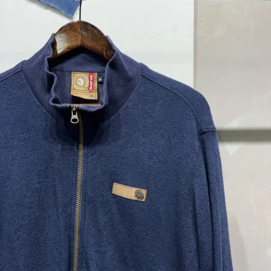 (100) 블랙야크 등산 아웃도어 앙고라 방풍 니트 집업 자켓 상품이미지3