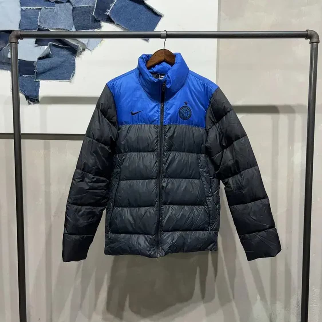 (90) 나이키 인터밀란 축구 캐주얼 덕다운 오리털 패딩 상품이미지1