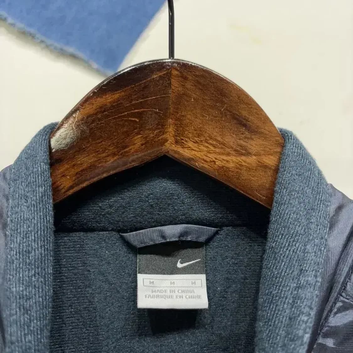 (95) 나이키 캐주얼 운동 자수 네이비 패딩 바람막이 자켓 상품이미지2