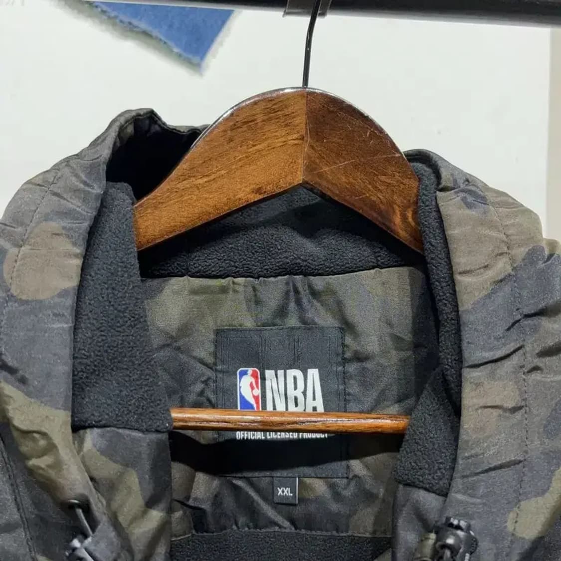 (110) NBA 뉴욕닉스 농구 카모 후드 패디드 바람막이 자켓 상품이미지2