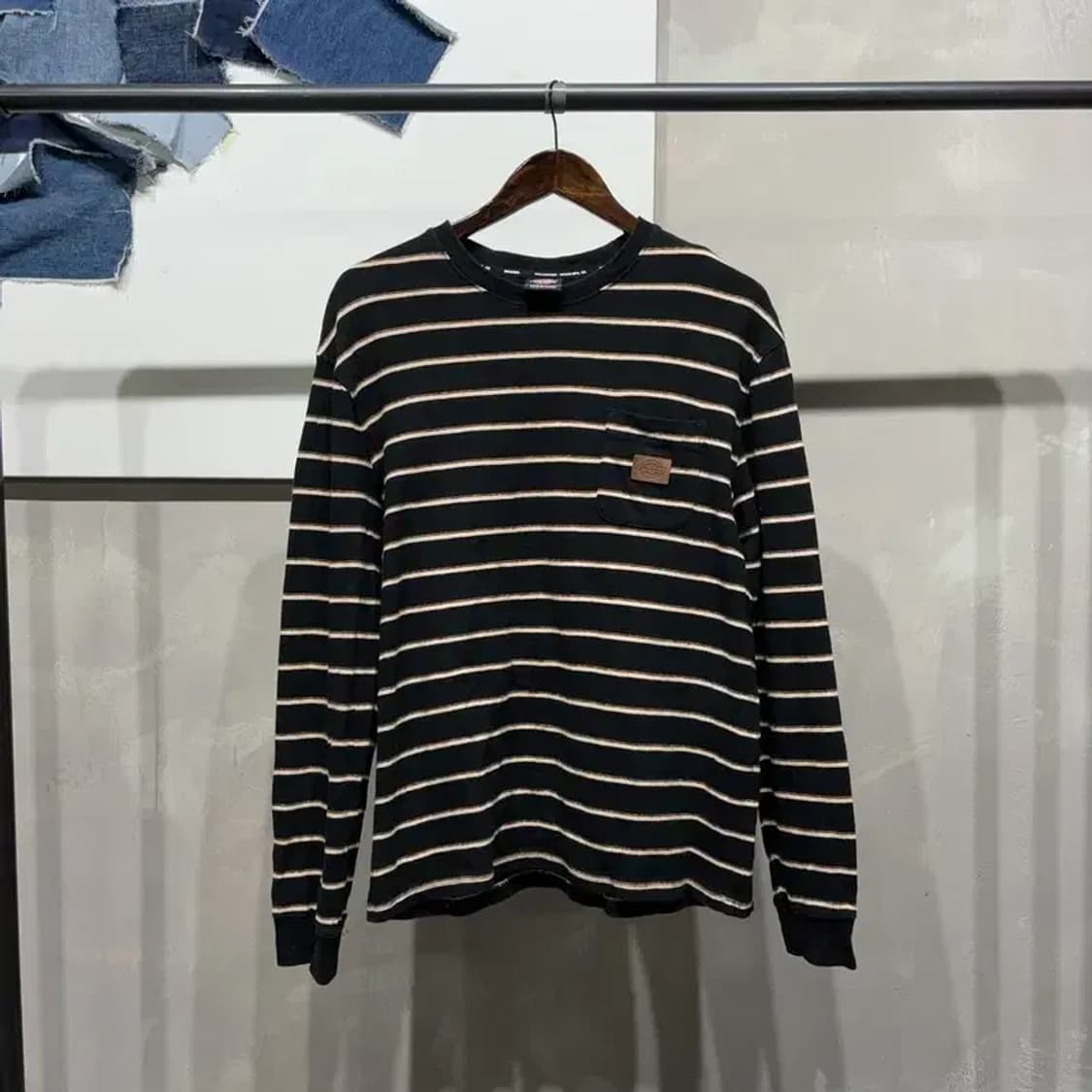 (95) 디키즈 스트릿 캐주얼 스트라이프 긴팔 티 상품이미지1