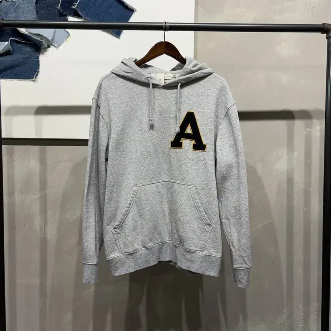 (100) H.M 흐앤므 캐주얼 스트릿 자수 기모 후드티 상품이미지1