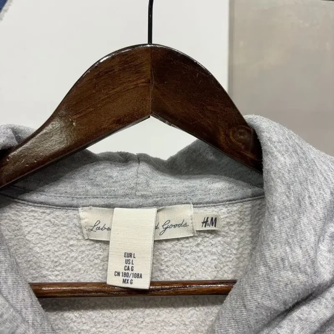 (100) H.M 흐앤므 캐주얼 스트릿 자수 기모 후드티 상품이미지2