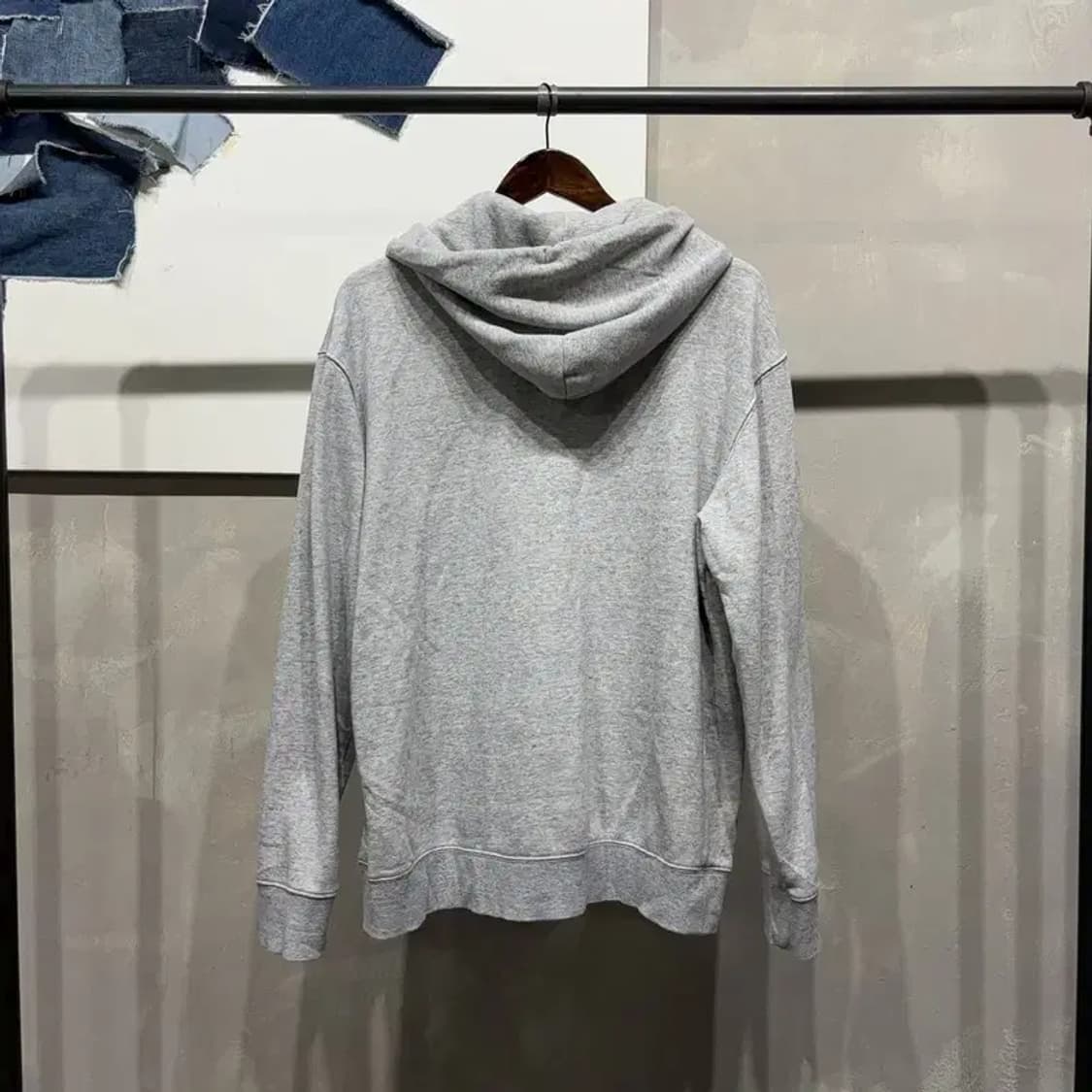 (100) H.M 흐앤므 캐주얼 스트릿 자수 기모 후드티 상품이미지4