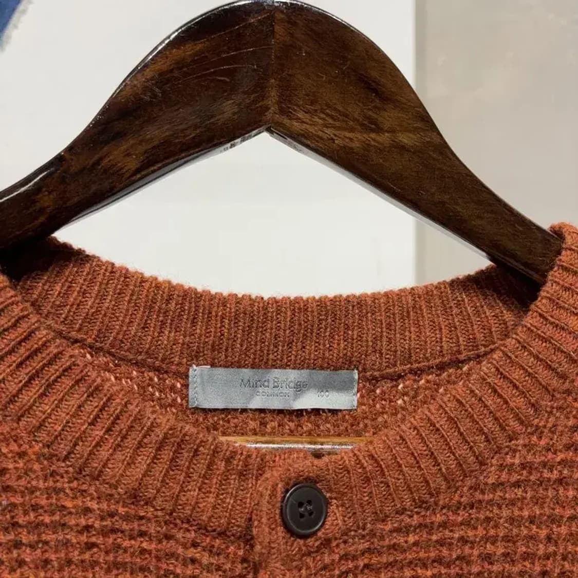 (100) 마인드브릿지 캐주얼 울 헨리넥 니트 조끼 상품이미지2