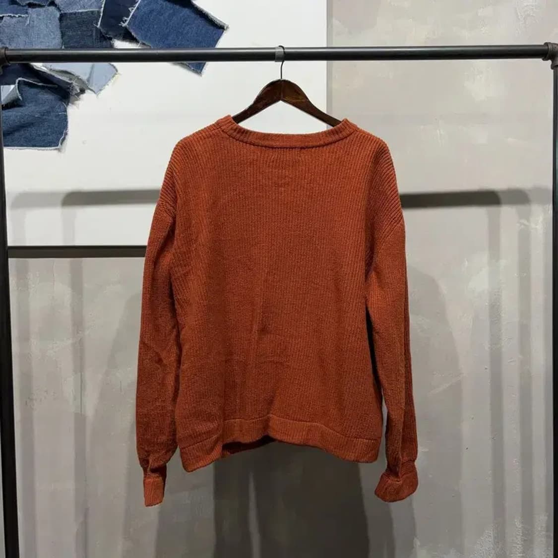 (100) 에스피오나지 스트릿 캐주얼 투포켓 울 가디건 상품이미지4