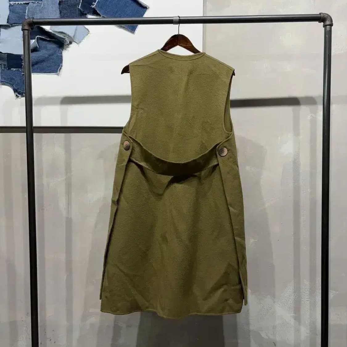 (85) 아이잗바바 여성 캐주얼 캐시미어 슬리브리스 롱코트 상품이미지4