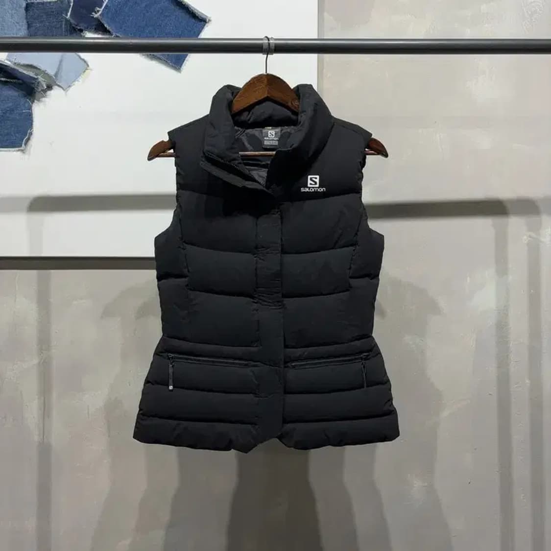 (90) 살로몬 여성 스트릿 캐주얼 덕다운 오리털 패딩조끼 상품이미지1