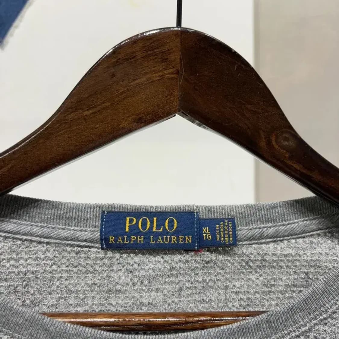 (105) 폴로 랄프로렌 캐주얼 자수 라운드 와플 긴팔 티 상품이미지2