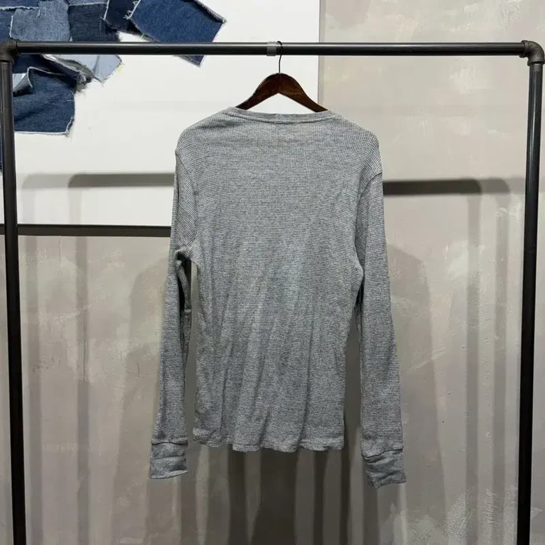 (105) 폴로 랄프로렌 캐주얼 자수 라운드 와플 긴팔 티 상품이미지4