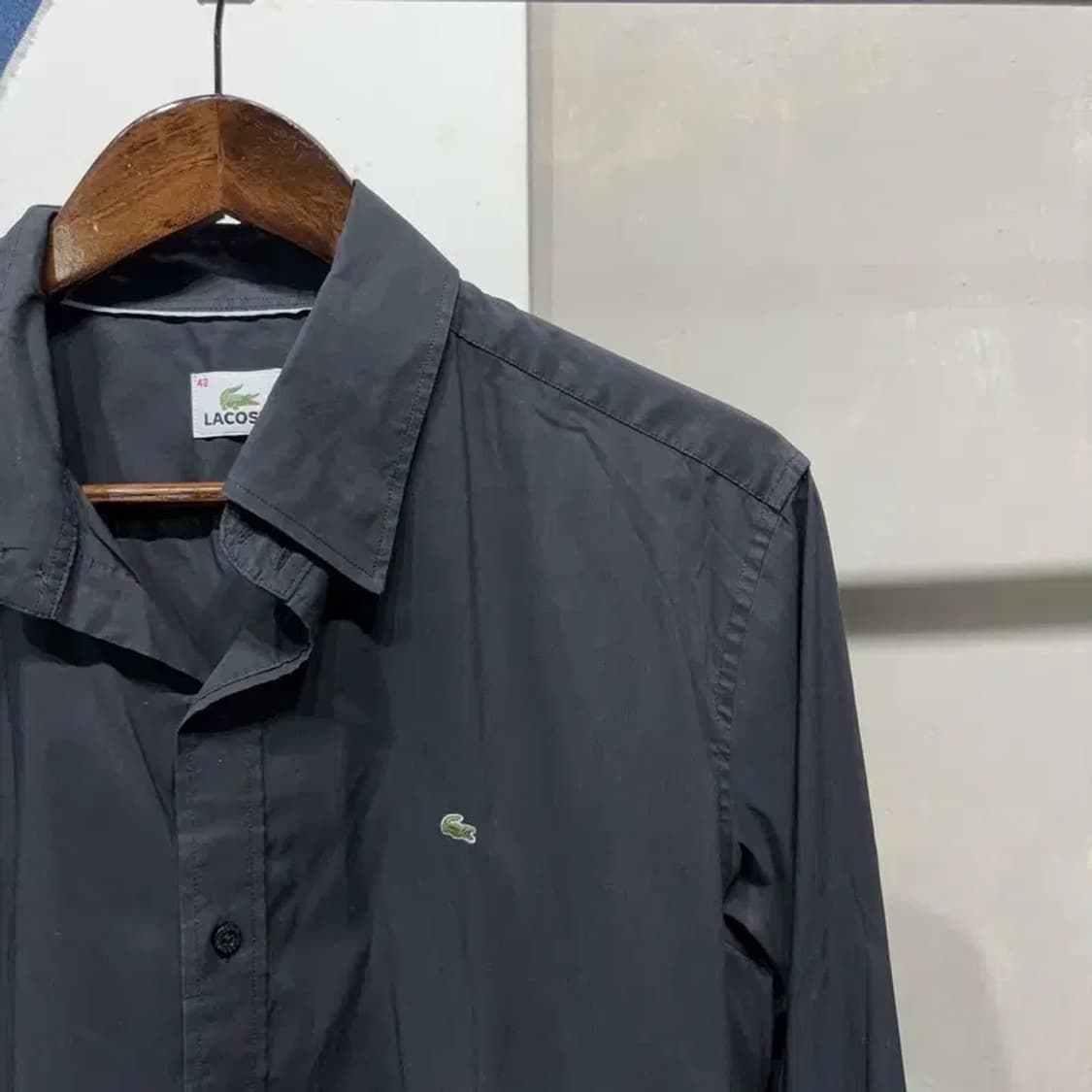 (105) 라코스테 캐주얼 베이직 자수 셔츠 남방 상품이미지3