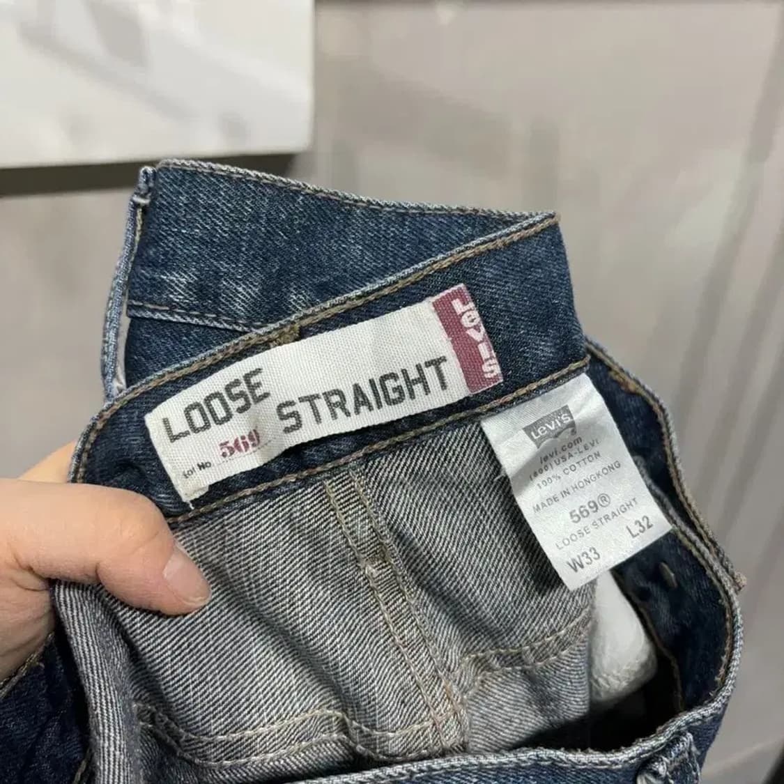 (33인치) 리바이스 569 빈티지 루즈 스트레이트핏 데님팬츠 상품이미지5