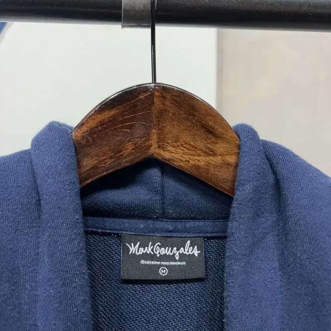 (100) 마크곤잘레스 스트릿 캐주얼 프린팅 네이비 후드티 상품이미지2