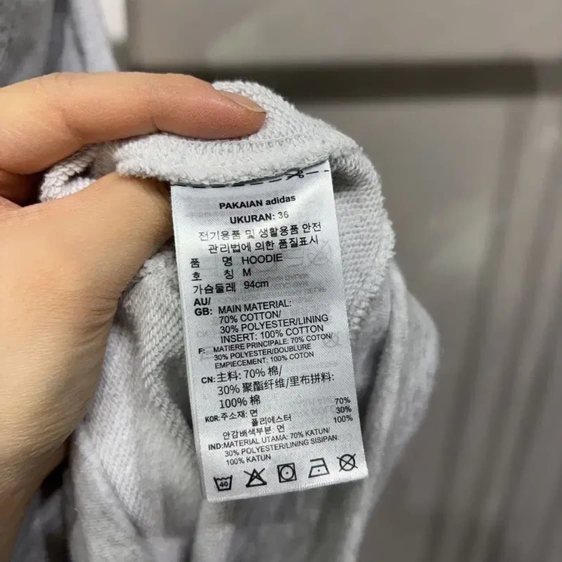 (95) 아디다스 여성 유로파 스트릿 자수 크롭 후드티 상품이미지5