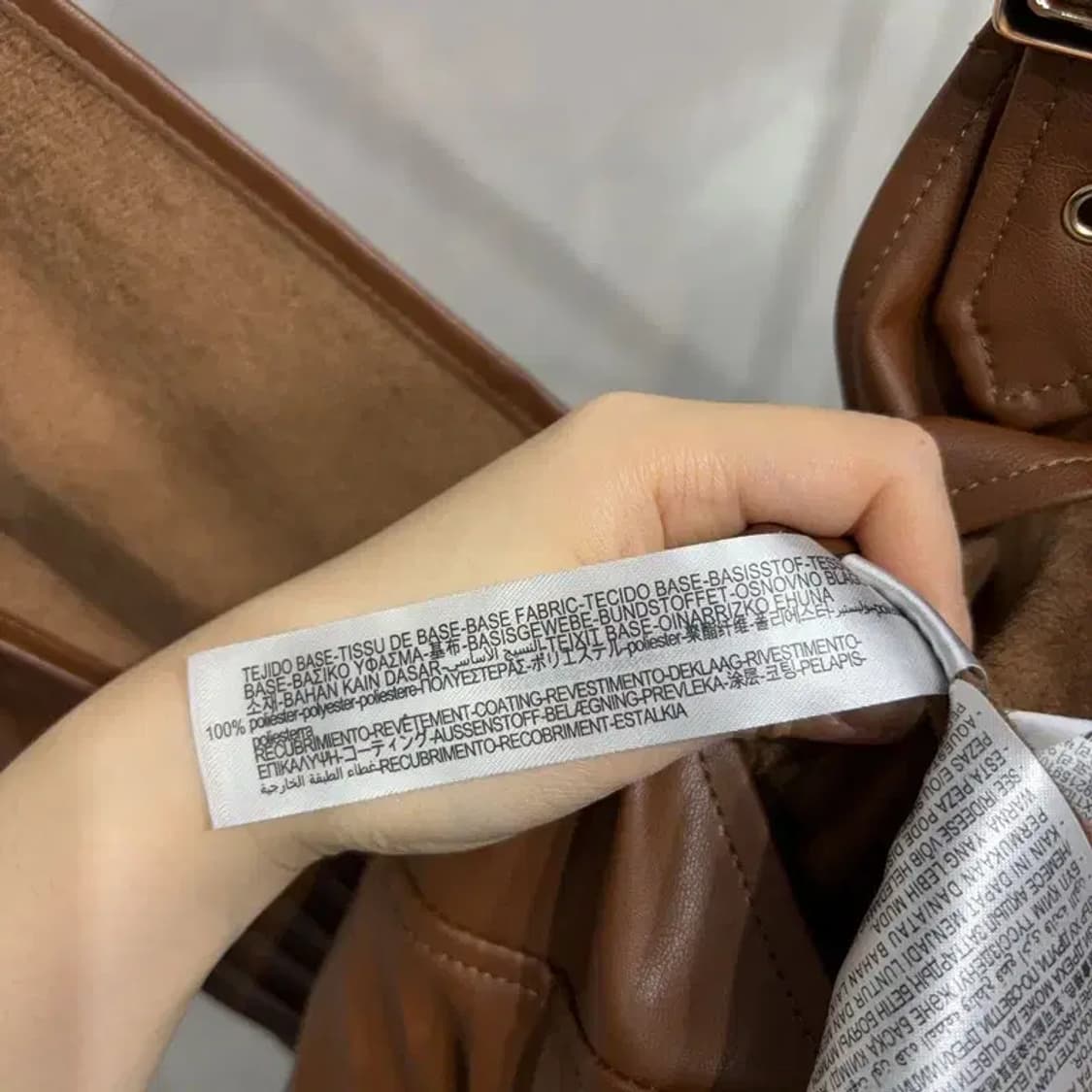 (95) 자라 ZARA 여성 캐주얼 인조가죽 버클 민소매 원피스 상품이미지4