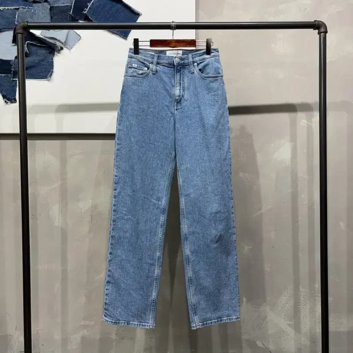 (26인치) 캘빈클라인 CK 여성 스판 하이라이즈 청바지 데님팬츠 상품이미지1