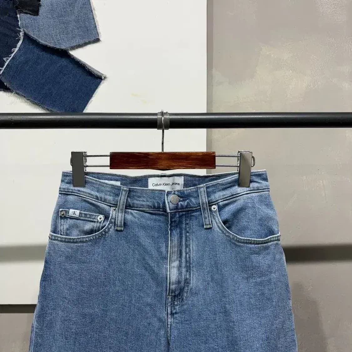 (26인치) 캘빈클라인 CK 여성 스판 하이라이즈 청바지 데님팬츠 상품이미지2