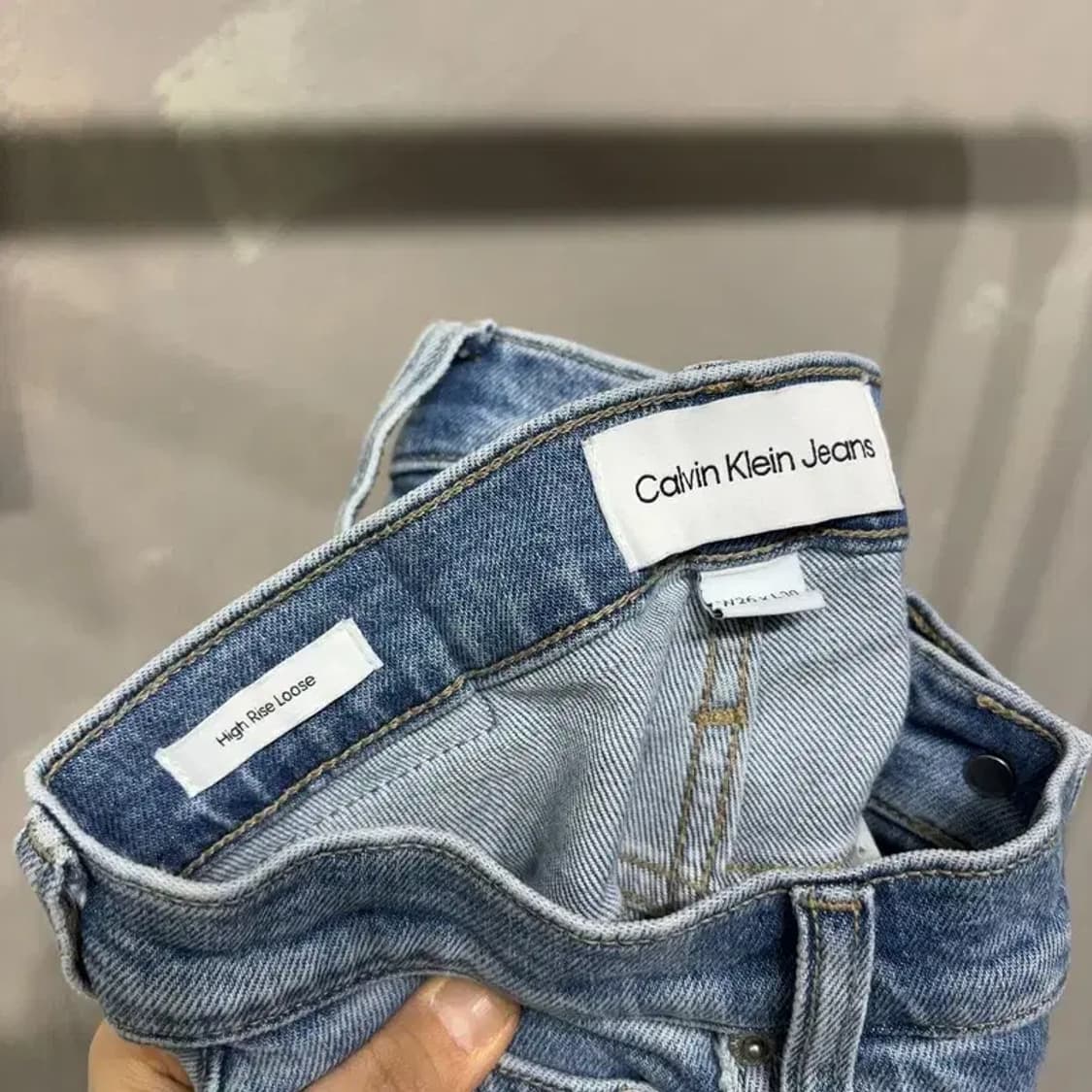 (26인치) 캘빈클라인 CK 여성 스판 하이라이즈 청바지 데님팬츠 상품이미지5