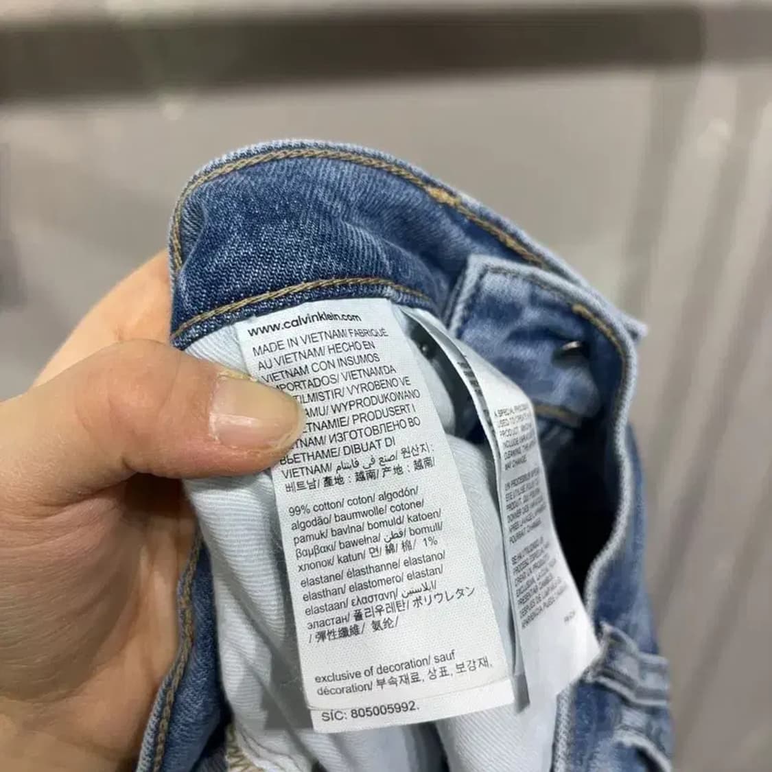 (26인치) 캘빈클라인 CK 여성 스판 하이라이즈 청바지 데님팬츠 상품이미지6